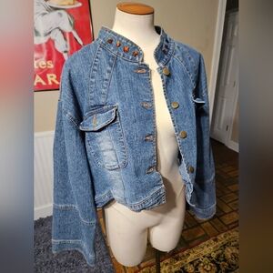 Jamie Nicole Collection Denim Jean Jacket Size 24